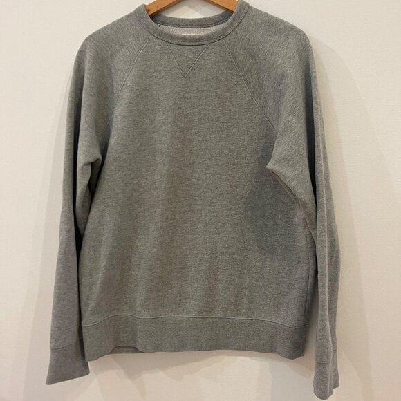 EVERLANE The Unisex French Terry Pullover Crew Heathered Gray Size S - Picture 3 of 11